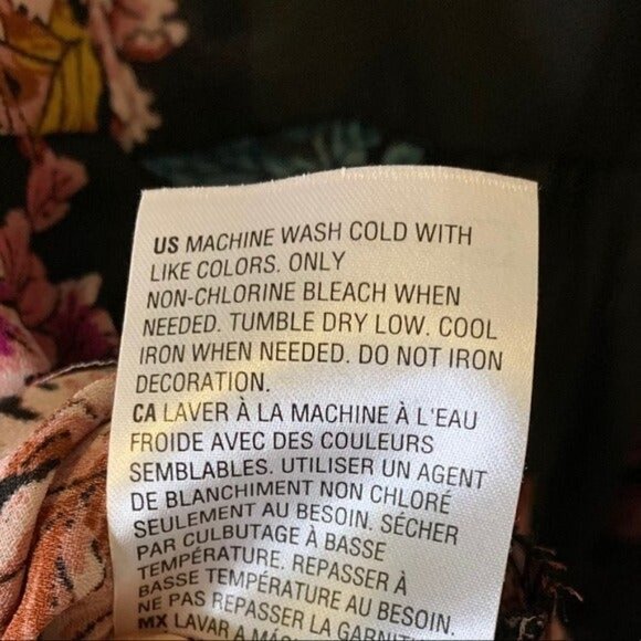 Style & Co Boho Floral Embroidered Blouse Small - Picture 7 of 9